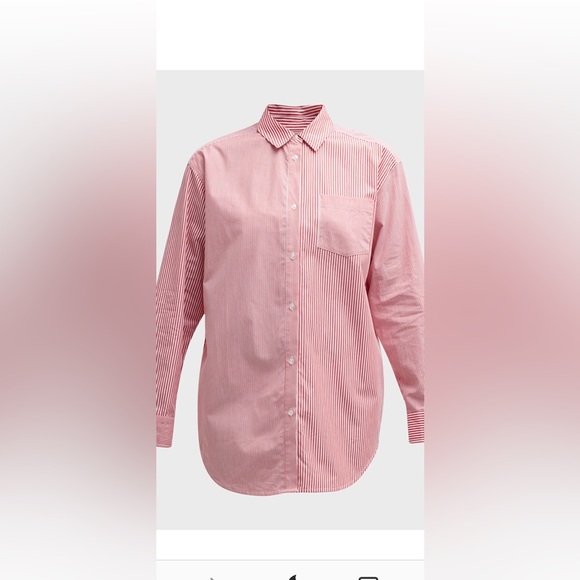 The oxford tunic in Apple red stripe - Picture 3 of 6